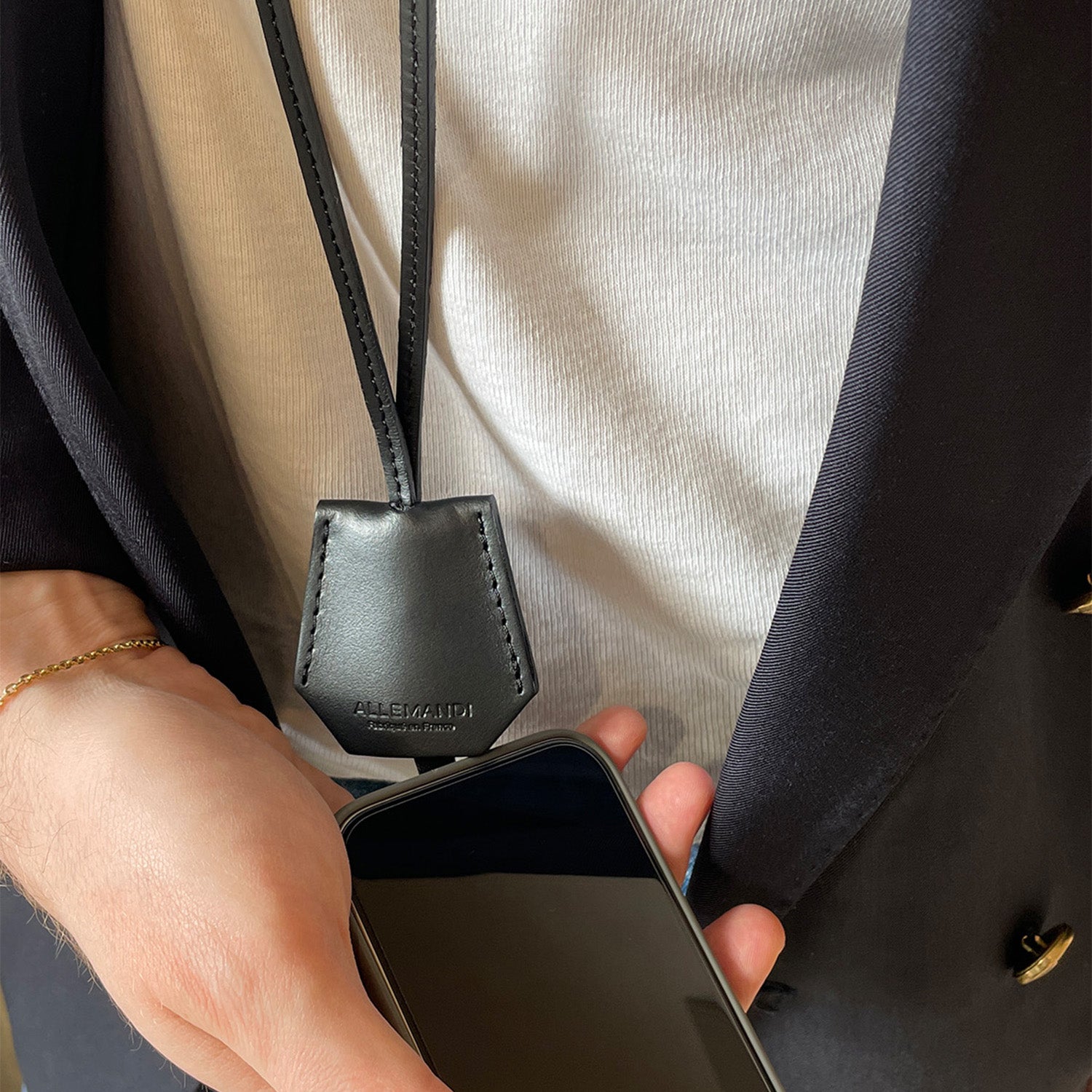 La cloche téléphone - Ébène