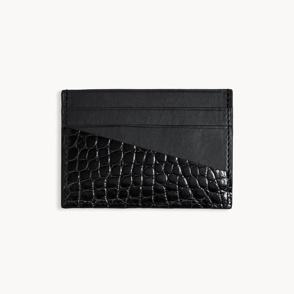 Card case 19.03 - Croco Ébène