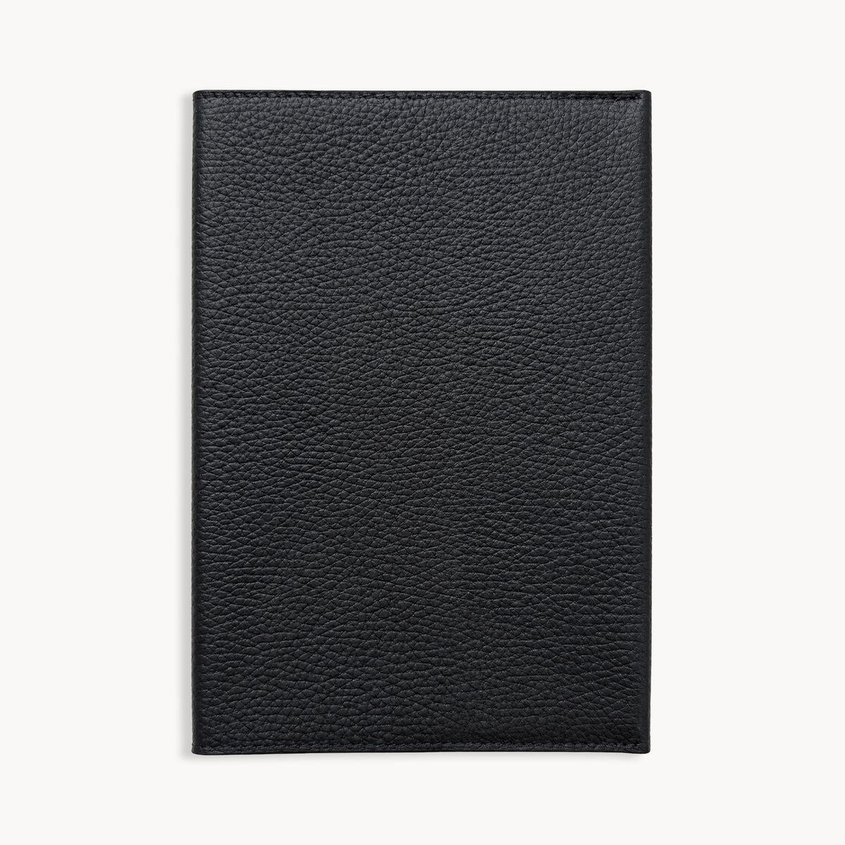 Carnet A5 avec couverture en cuir grainé noir ALLEMANDI