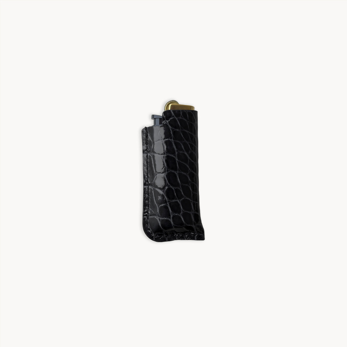 Étui à briquet - Croco Ébène